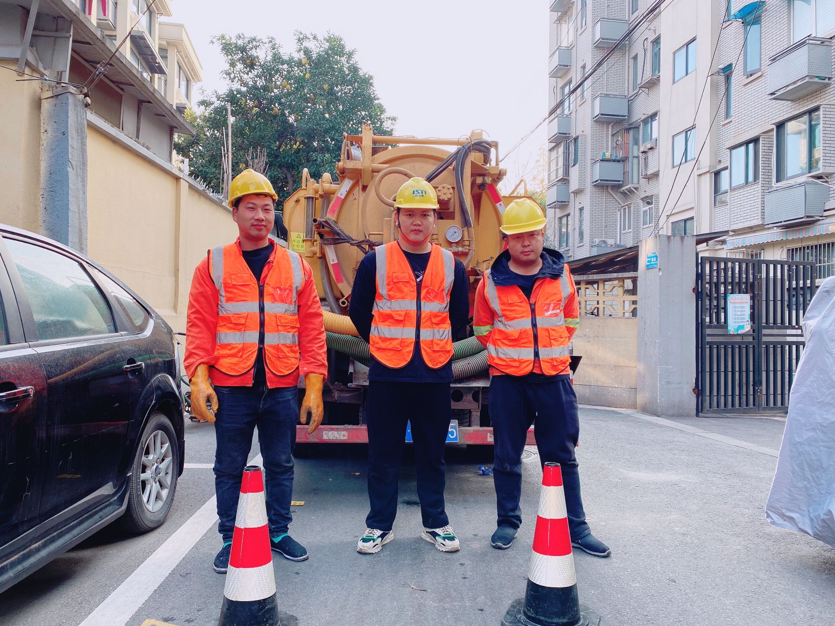 汤山南京某小区管道清淤检测施工